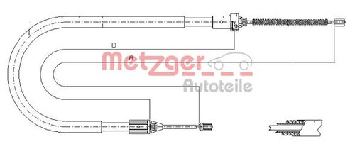 METZGER SEILZUG, FESTSTELLBREMSE 11.6584 