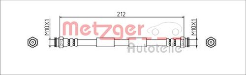METZGER BREMSSCHLAUCH 4111807 