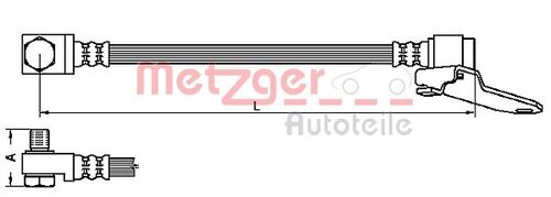 METZGER BREMSSCHLAUCH 4112545 