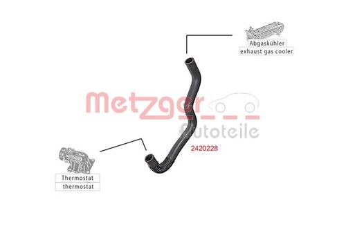 METZGER KÜHLERSCHLAUCH 2420228 