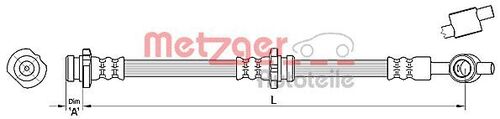 METZGER BREMSSCHLAUCH 4110384 