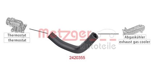 METZGER KÜHLERSCHLAUCH 2420355 