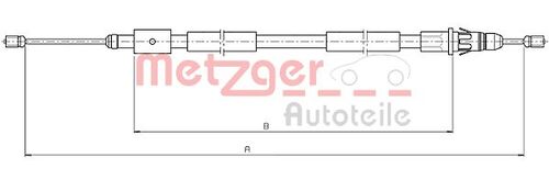 METZGER SEILZUG, FESTSTELLBREMSE 10.4657 