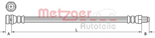 METZGER BREMSSCHLAUCH 4111333 