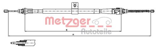 METZGER SEILZUG, FESTSTELLBREMSE 17.0006 