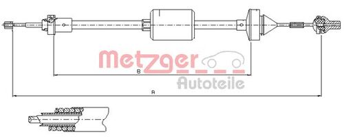METZGER SEILZUG, KUPPLUNGSBETÄTIGUNG 10.2842 