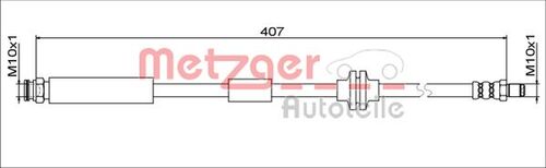 METZGER BREMSSCHLAUCH 4111801 