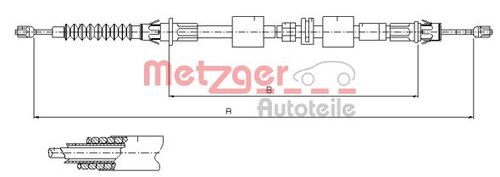 METZGER SEILZUG, FESTSTELLBREMSE 11.5508 
