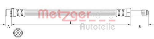 METZGER BREMSSCHLAUCH 4111639 