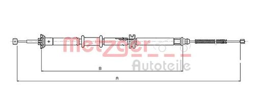 METZGER SEILZUG, FESTSTELLBREMSE 12.0732 