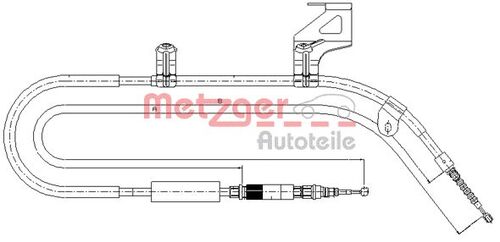 METZGER SEILZUG, FESTSTELLBREMSE 10.7585 