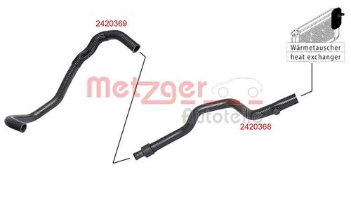 METZGER KÜHLERSCHLAUCH 2420369 
