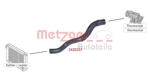 METZGER KÜHLERSCHLAUCH 2420237 