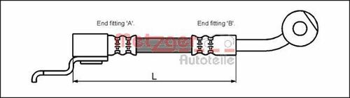 METZGER BREMSSCHLAUCH 4113522 