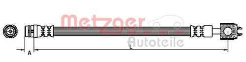 METZGER BREMSSCHLAUCH 4116202 