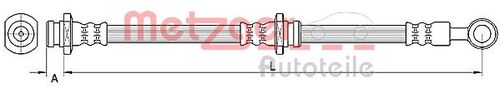 METZGER BREMSSCHLAUCH 4110670 