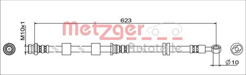 METZGER BREMSSCHLAUCH 4111742 