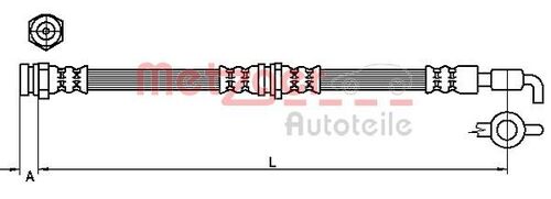 METZGER BREMSSCHLAUCH 4110871 