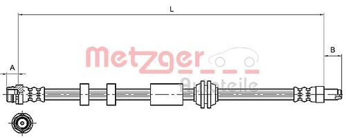 METZGER BREMSSCHLAUCH 4111216 