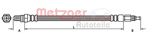 METZGER BREMSSCHLAUCH 4110146 