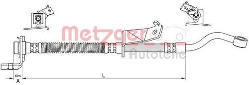 METZGER BREMSSCHLAUCH 4111061 
