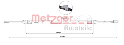 METZGER SEILZUG, FESTSTELLBREMSE 1.FO001 