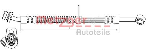 METZGER BREMSSCHLAUCH 4110556 