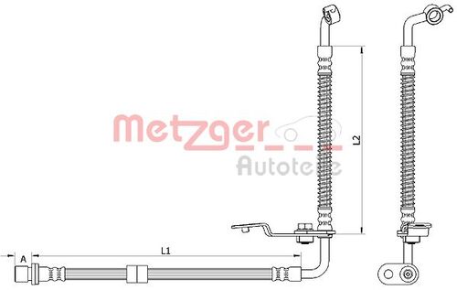 METZGER BREMSSCHLAUCH 4110879 