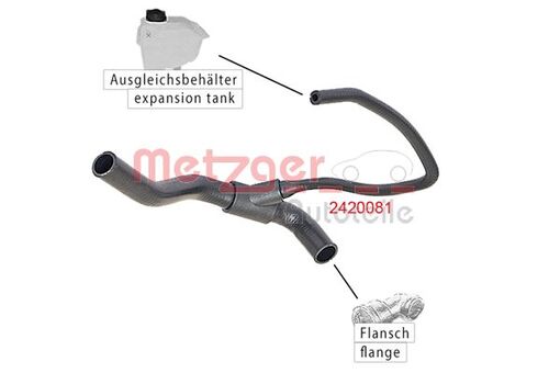 METZGER KÜHLERSCHLAUCH 2420081 