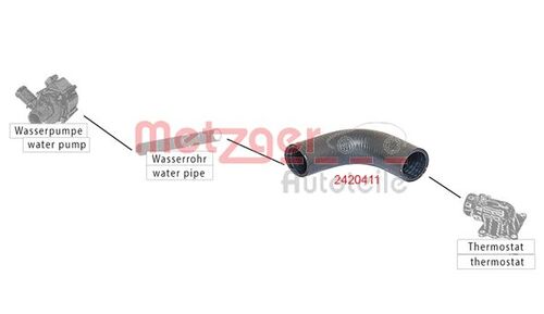 METZGER KÜHLERSCHLAUCH 2420411 