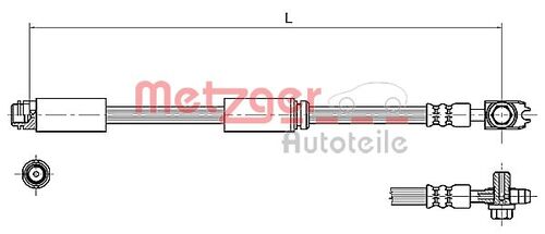 METZGER BREMSSCHLAUCH 4116227 