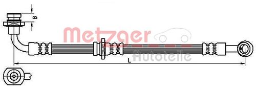 METZGER BREMSSCHLAUCH 4110529 
