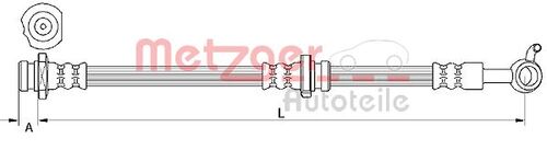 METZGER BREMSSCHLAUCH 4111251 