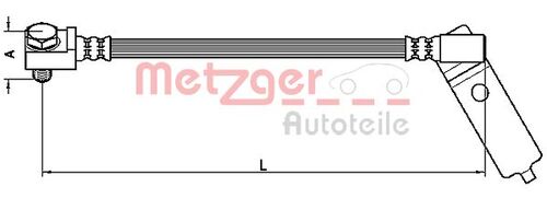 METZGER BREMSSCHLAUCH 4112546 