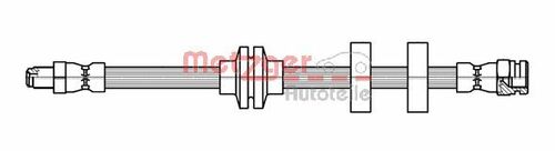 METZGER BREMSSCHLAUCH 4118500 