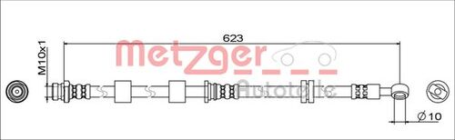 METZGER BREMSSCHLAUCH 4111741 
