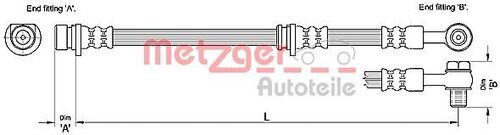 METZGER BREMSSCHLAUCH 4110177 