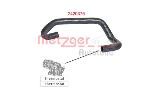 METZGER KÜHLERSCHLAUCH 2420376 