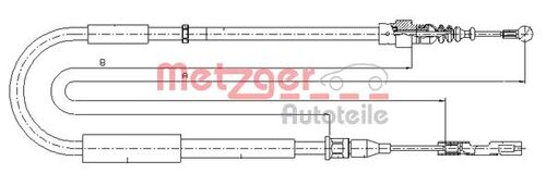 METZGER SEILZUG, FESTSTELLBREMSE 10.7514 