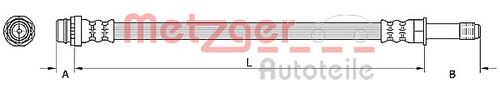 METZGER BREMSSCHLAUCH 4110798 