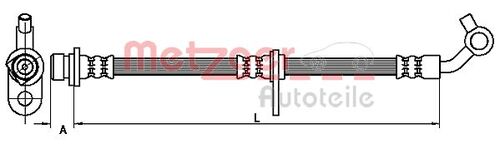 METZGER BREMSSCHLAUCH 4110499 