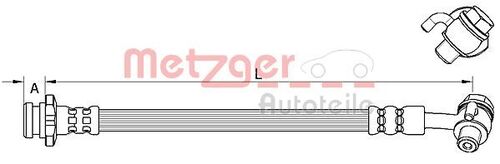 METZGER BREMSSCHLAUCH 4111584 