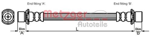 METZGER BREMSSCHLAUCH 4110023 