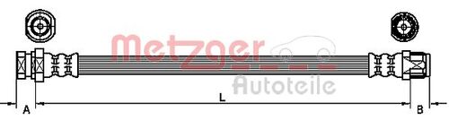 METZGER BREMSSCHLAUCH 4110213 