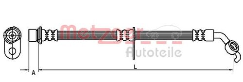 METZGER BREMSSCHLAUCH 4110099 