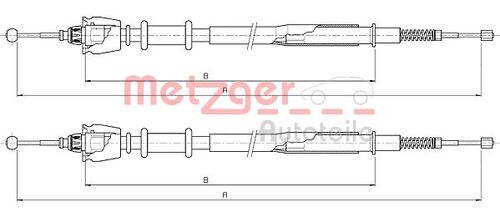 METZGER SEILZUG, FESTSTELLBREMSE 10.5235 