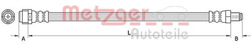 METZGER BREMSSCHLAUCH 4111480 