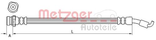 METZGER BREMSSCHLAUCH 4111441 