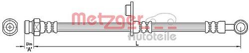 METZGER BREMSSCHLAUCH 4110265 