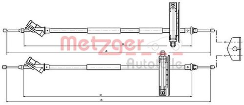 METZGER SEILZUG, FESTSTELLBREMSE 10.5361 
